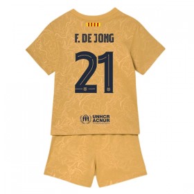 FC Barcelona Frenkie de Jong 21 Børn Udebane 2022-23 - Fodboldtrøjer (S/S)